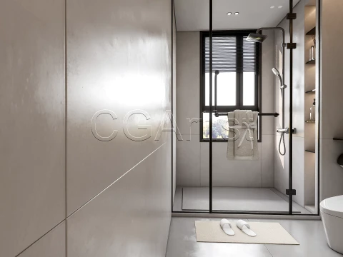Modern bathroom 10 3D Model