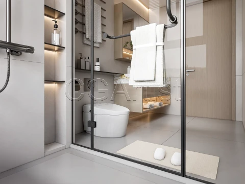 Modern bathroom 10 3D Model