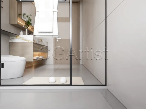 Modern bathroom 10 3D Model