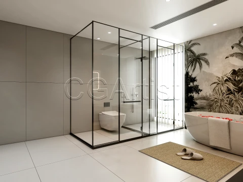 Modern bathroom 13 3D Model