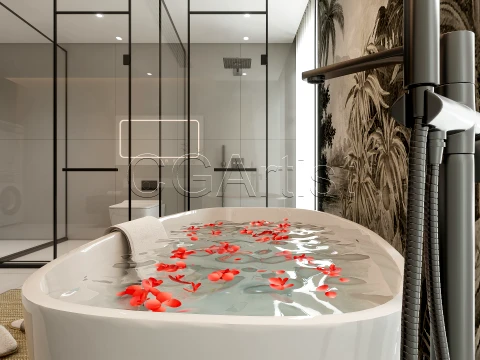 Modern bathroom 13 3D Model