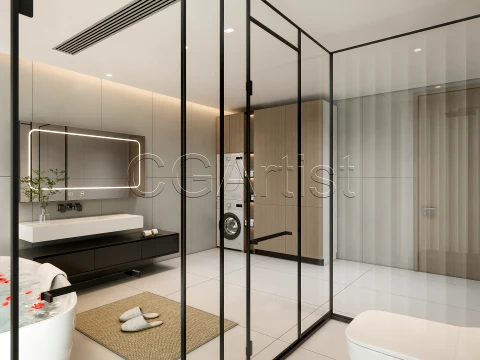 Modern bathroom 13 3D Model