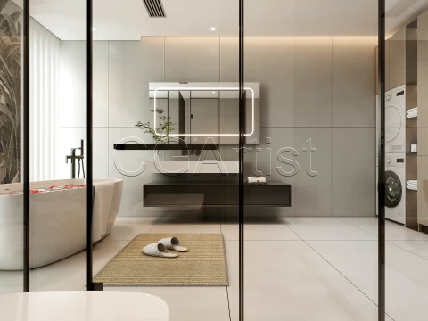 Modern bathroom 13 3D Model
