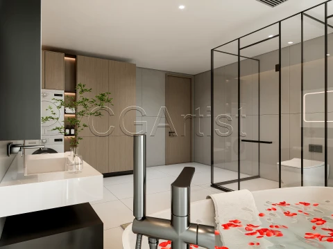 Modern bathroom 13 3D Model