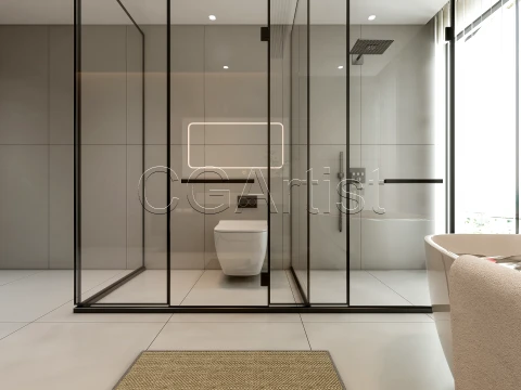 Modern bathroom 13 3D Model