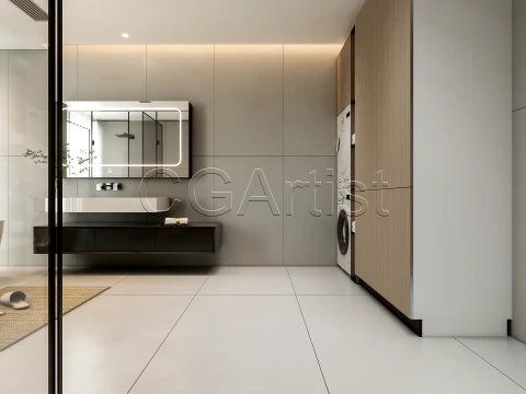 Modern bathroom 13 3D Model