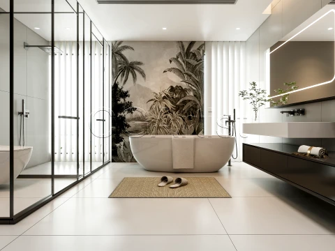 Modern bathroom 13 3D Model