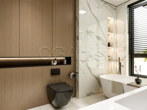 Modern bathroom 14 3D Model