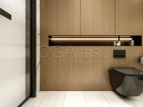 Modern bathroom 14 3D Model