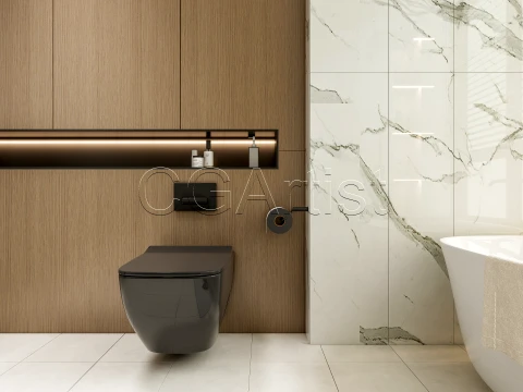 Modern bathroom 14 3D Model