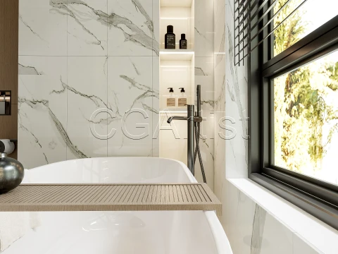 Modern bathroom 14 3D Model