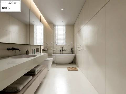 Modern bathroom 16 3D Model