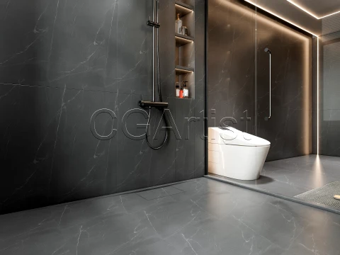 Modern bathroom 17 3D Model