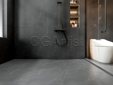 Modern bathroom 17 3D Model