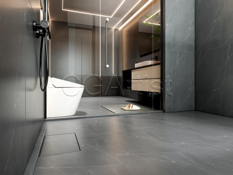 Modern bathroom 17 3D Model