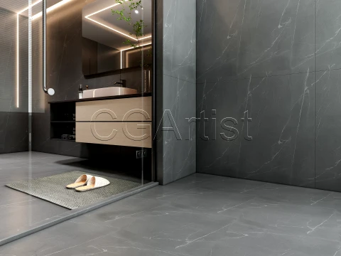 Modern bathroom 17 3D Model