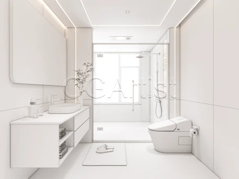 Modern bathroom 17 3D Model