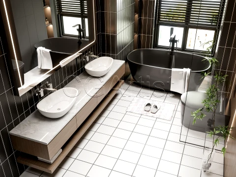 Modern bathroom 18 3D Model