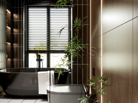 Modern bathroom 18 3D Model