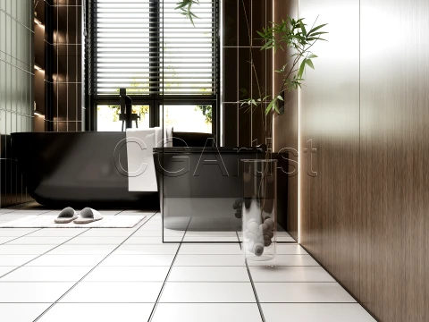 Modern bathroom 18 3D Model