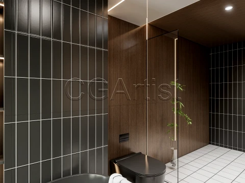 Modern bathroom 18 3D Model