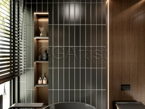 Modern bathroom 18 3D Model