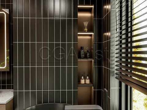 Modern bathroom 18 3D Model
