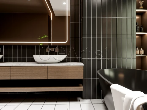 Modern bathroom 18 3D Model