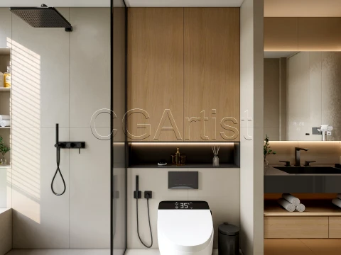 Modern bathroom 22 3D Model
