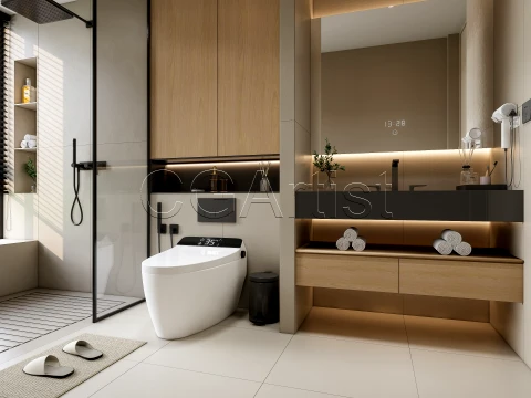 Modern bathroom 22 3D Model