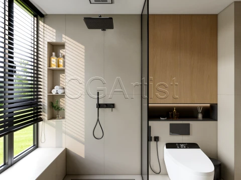 Modern bathroom 22 3D Model