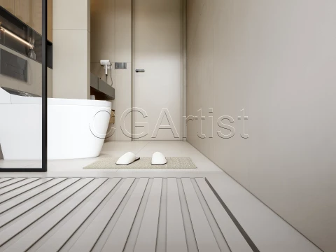 Modern bathroom 22 3D Model
