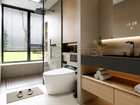 Modern bathroom 22 3D Model