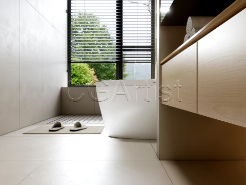 Modern bathroom 22 3D Model