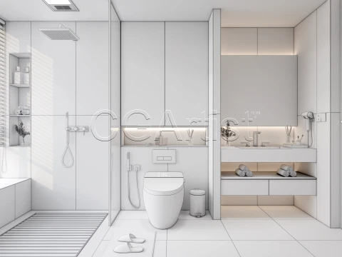 Modern bathroom 22 3D Model