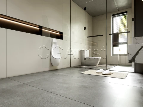 Modern bathroom 23 3D Model