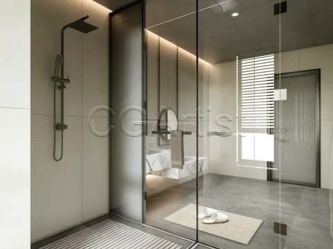 Modern bathroom 23 3D Model