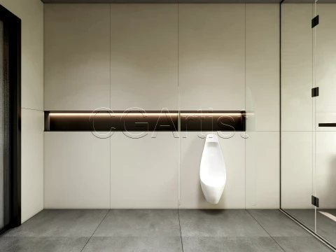 Modern bathroom 23 3D Model