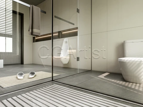 Modern bathroom 23 3D Model