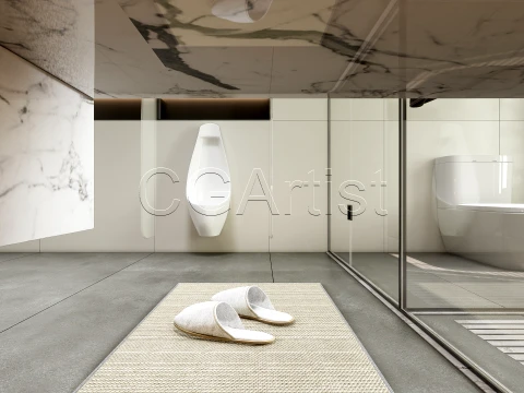 Modern bathroom 23 3D Model
