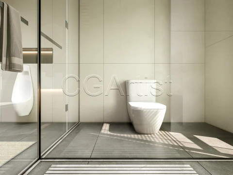 Modern bathroom 23 3D Model