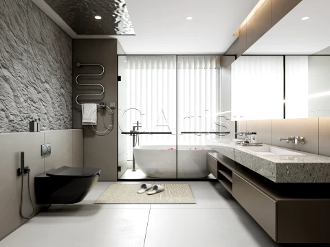 Modern bathroom 25 3D Model