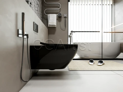 Modern bathroom 25 3D Model
