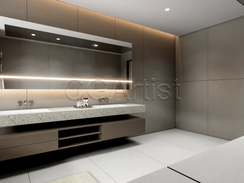 Modern bathroom 25 3D Model