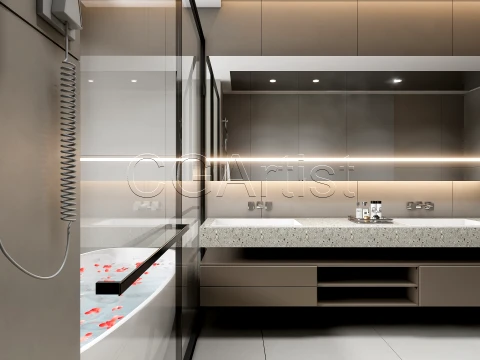 Modern bathroom 25 3D Model