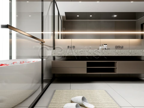 Modern bathroom 25 3D Model