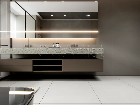 Modern bathroom 25 3D Model