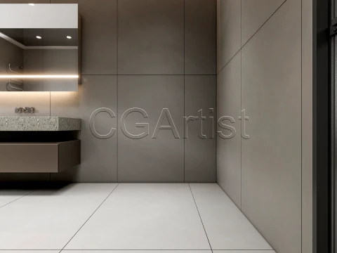 Modern bathroom 25 3D Model