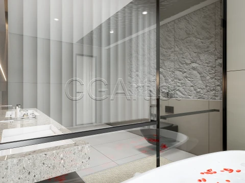 Modern bathroom 25 3D Model