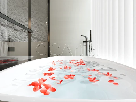 Modern bathroom 25 3D Model
